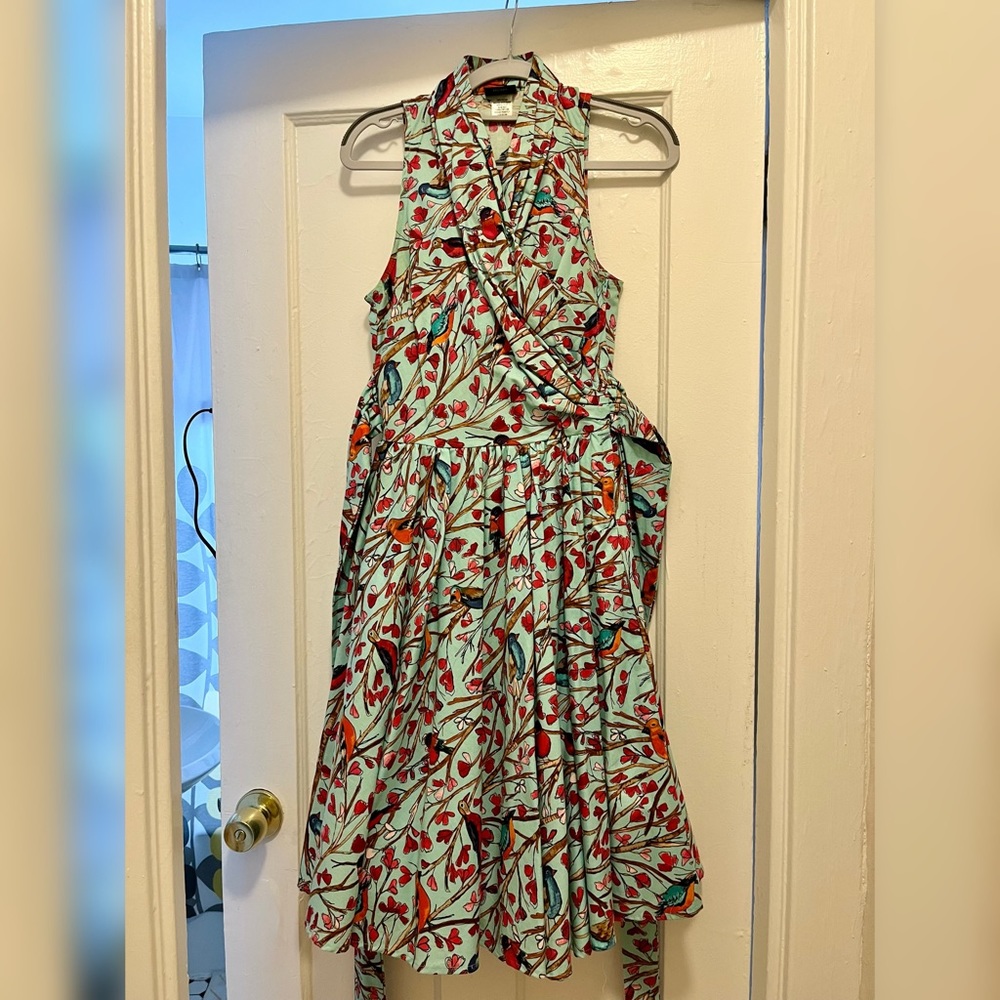 Retrolicious Front Pirch Swing Dress: S